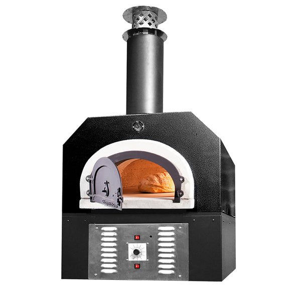 Chicago Brick Oven CBO 750 Hybrid Countertop (Commercial) with Skirt | Dual Fuel (Gas and Wood) | Natural Gas CBO-O-CT-750-HYB-NG-SB-C-3K-SKT Pizza Ovens Topture