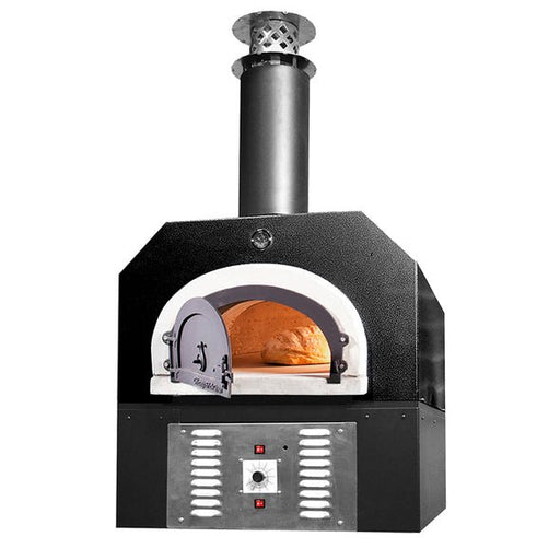 Chicago Brick Oven CBO 750 Hybrid Countertop (Residential) with Skirt | Dual Fuel (Gas and Wood) | Natural Gas CBO-O-CT-750-HYB-NG-SB-R-3K-SKT Pizza Ovens Topture