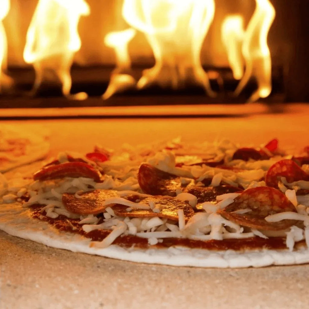 Chicago Brick Oven CBO 750 Hybrid DIY Kit (Commercial) | Dual-Fuel (Gas and Wood) | Natural Gas CBO-O-KIT-750-HYB-NG-C-3K Pizza Ovens Topture