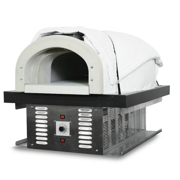 Chicago Brick Oven CBO 750 Hybrid DIY Kit (Commercial) | Dual-Fuel (Gas and Wood) | Propane Gas CBO-O-KIT-750-HYB-LP-C-3K Pizza Ovens Topture