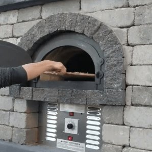 Chicago Brick Oven CBO 750 Hybrid DIY Kit (Commercial) | Dual-Fuel (Gas and Wood) | Propane Gas CBO-O-KIT-750-HYB-LP-C-3K Pizza Ovens Topture
