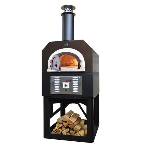 Chicago Brick Oven CBO 750 Hybrid Stand (Commercial) | Dual Fuel (Gas and Wood) | Propane Gas CBO-O-STD-750-HYB-LP-CV-C-3K Pizza Ovens Topture