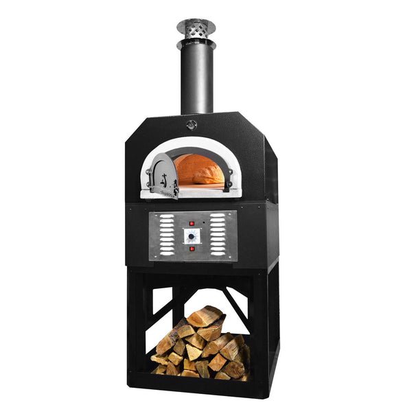 Chicago Brick Oven CBO 750 Hybrid Stand (Commercial) | Dual Fuel (Gas and Wood) | Propane Gas CBO-O-STD-750-HYB-LP-SB-C-3K Pizza Ovens Topture