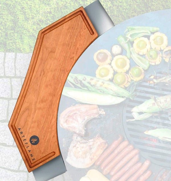 Arteflame Cherry Wood Cutting Board for 40" Grills, Fits Optional Side Table AFCUTBRDCH40 Outdoor Grill Accessories Topture