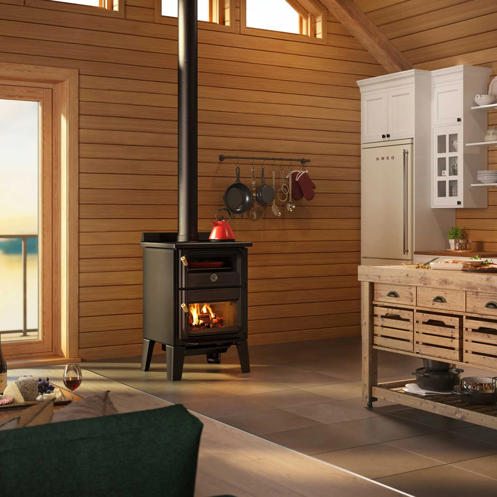 Drolet Drolet Bistro Wood Cookstove | DB04815 DB04815 Wood Cookstove Topture