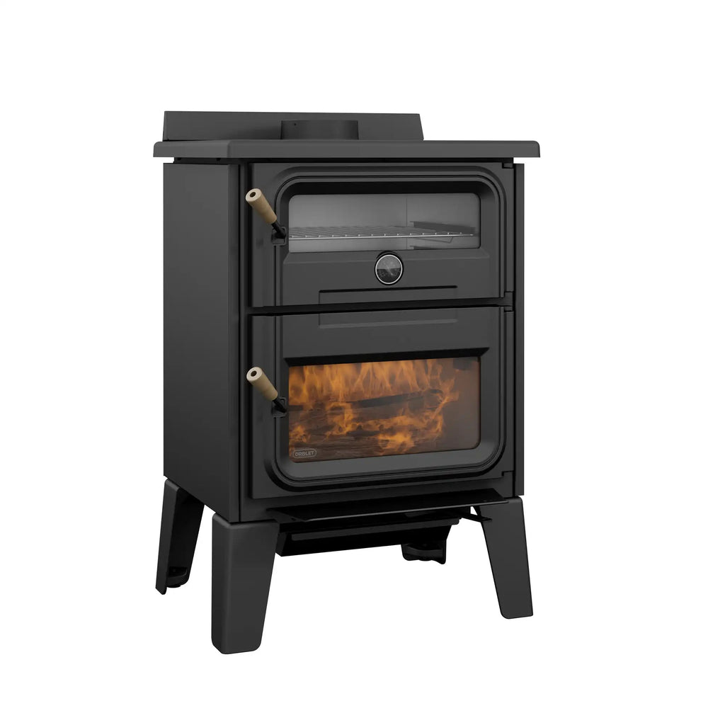 Drolet Drolet Bistro Wood Cookstove | DB04815 DB04815 Wood Cookstove Topture