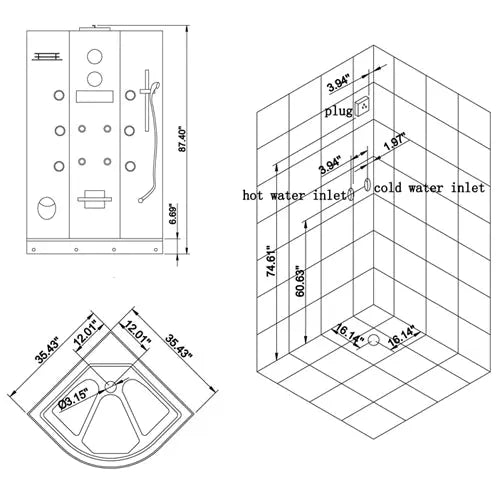 Ariel Platinum Ariel Platinum DZ934 Steam Shower DZ934 Steam Shower Topture