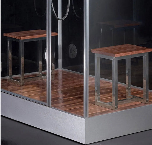 Ariel Platinum Ariel Platinum DZ961 Steam Shower in White/Black DZ961R-Black Steam Shower Topture