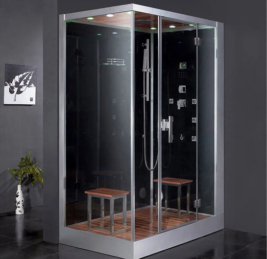 Ariel Platinum Ariel Platinum DZ961 Steam Shower in White/Black DZ961R-Black Steam Shower Topture