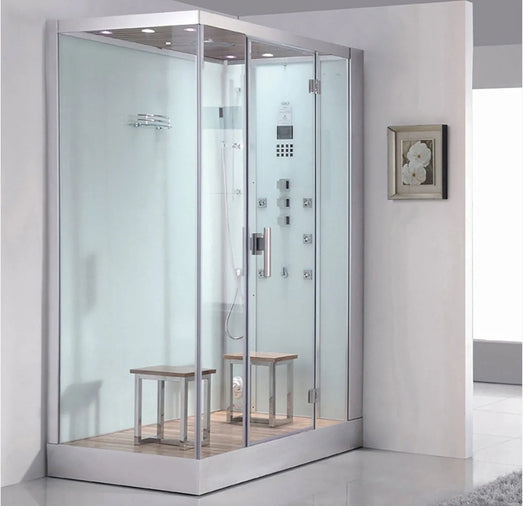 Ariel Platinum Ariel Platinum DZ961 Steam Shower in White/Black DZ961R-White Steam Shower Topture