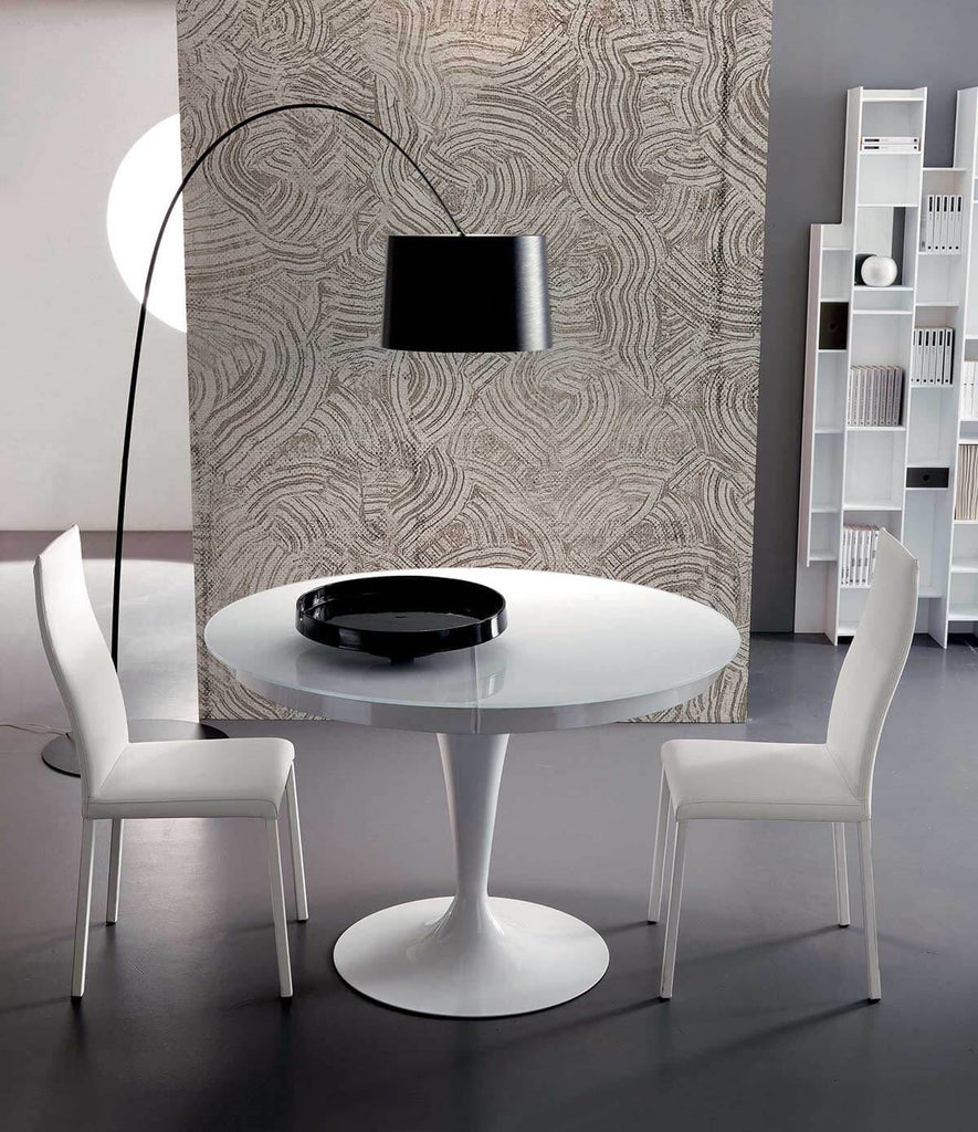 YumanMod Elise Dining Table Round 47 x 47 (64) Extendable OZ01.04.02 Dining Tables Topture