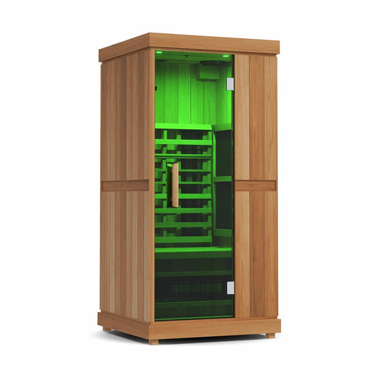 Finnmark FD-1 Full-Spectrum Infrared Sauna - 1-Person Home Infrared Sauna - Topture