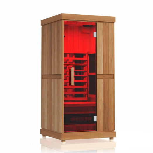 Finnmark FD-1 Full-Spectrum Infrared Sauna - 1-Person Home Infrared Sauna - Topture