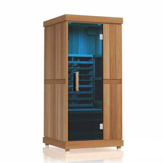 Finnmark FD-1 Full-Spectrum Infrared Sauna - 1-Person Home Infrared Sauna - Topture