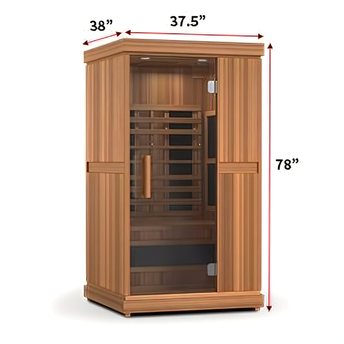 Finnmark FD-1 Full-Spectrum Infrared Sauna - 1-Person Home Infrared Sauna - Topture