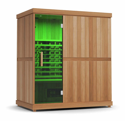 Finnmark FD-3 Full Spectrum Infrared Sauna - 4-Person Home Infrared Sauna - Topture