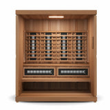 Finnmark FD-5 Trinity XL Infrared & Steam Sauna Combo - 4-Person Home Sauna with Infrared and Traditional Sauna Heater - Topture