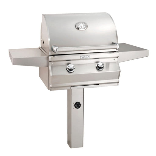Fire Magic Grill Fire Magic Grill 24" 2-Burner Choice C430s In-Ground Post Mount Gas Grill w/ Analog Thermometer C430S-RT1N-G6 Gas Grills Topture