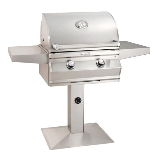 Fire Magic Grill Fire Magic Grill 24" 2-Burner Choice C430s Patio Post Mount Gas Grill w/ Analog Thermometer C430S-RT1N-P6 Gas Grills Topture