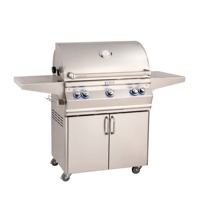 Fire Magic Grill Fire Magic Grill 30" 3-Burner Aurora A540s Gas Grill w/ Single Side Burner & Analog Thermometer A540S-7EAN-62 Gas Grills Topture