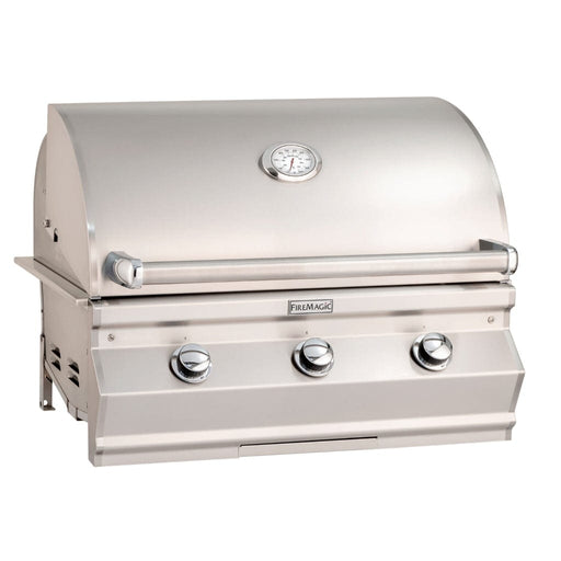 Fire Magic Grill Fire Magic Grill 30" 3-Burner Choice C540i Built-In Gas Grill w/ Analog Thermometer C540I-RT1N Gas Grills Topture