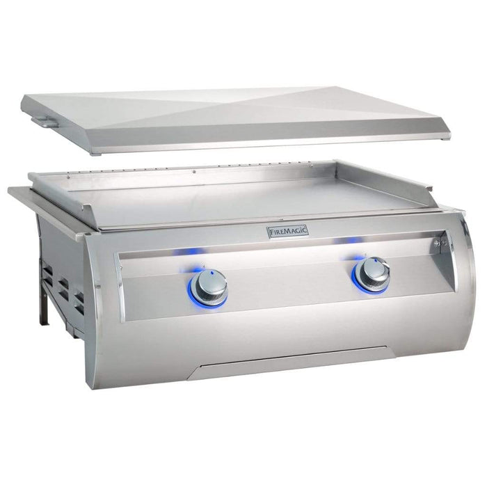 Fire Magic Grill Fire Magic Grill 30" E660i 2-Burner Echelon Diamond Built-In Gas Griddle w/ Stainless Steel Cover E660I-0T4N Gas Grills Topture