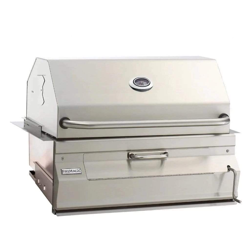 Fire Magic Grill Fire Magic Grill 30" Legacy Built-In Charcoal Grill w/ Analog Thermometer 14-SC01C-A 14-SC01C-A Charcoal Grill Topture