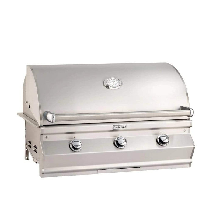 Fire Magic Grill Fire Magic Grill 36" 3-Burner Choice C650i Built-In Gas Grill w/ Analog Thermometer C650I-RT1N Gas Grills Topture