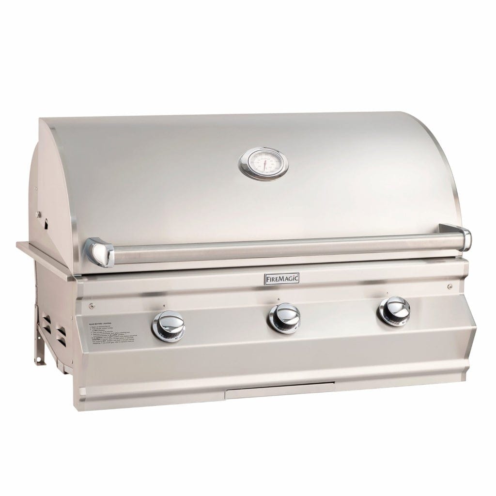 Fire Magic Grill Fire Magic Grill 36" 3-Burner Choice Multi-User CM650i Built-In Gas Grill w/ Analog Thermometer CM650I-RT1N Gas Grills Topture