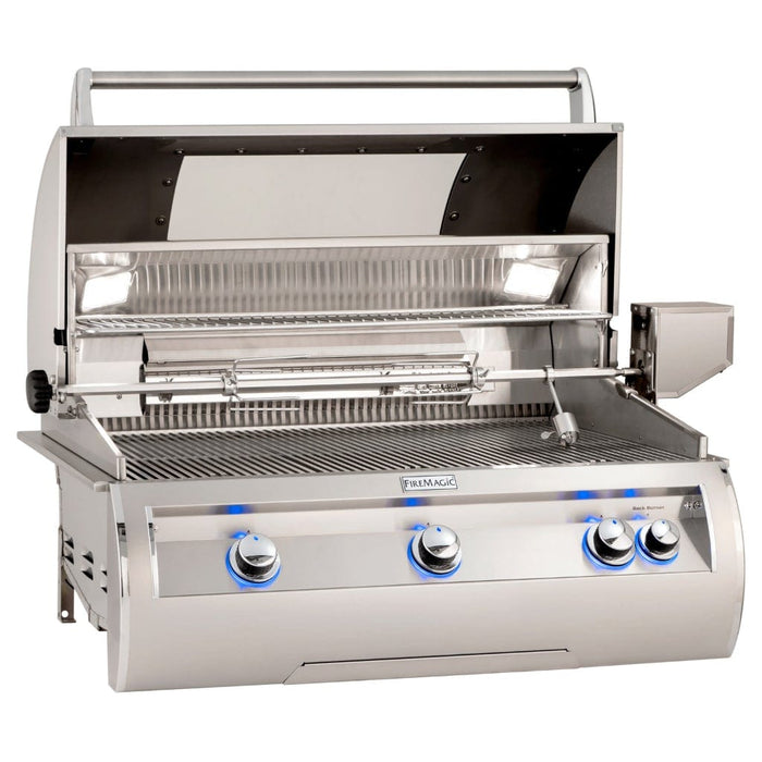 Fire Magic Grill Fire Magic Grill Echelon E790i Built-In Grill Analog Thermometer E790I-8EAP-W Gas Grills Topture