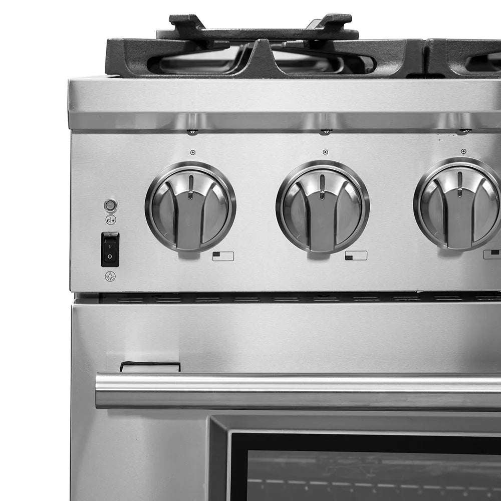Forno Forno Capriasca - Titanium Professional 36" Freestanding Door Gas Range FFSGS6260-36WHT Ranges Topture