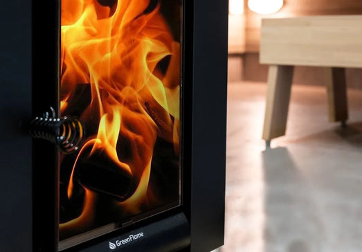 Harvia GreenFlame Series, 15.7kW, Wood Sauna Stove - Topture