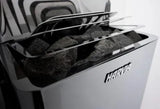 Harvia the Wall Series, 6kW/8kW, Black Stainless Steel Sauna Heater, 240V 1PH - Topture