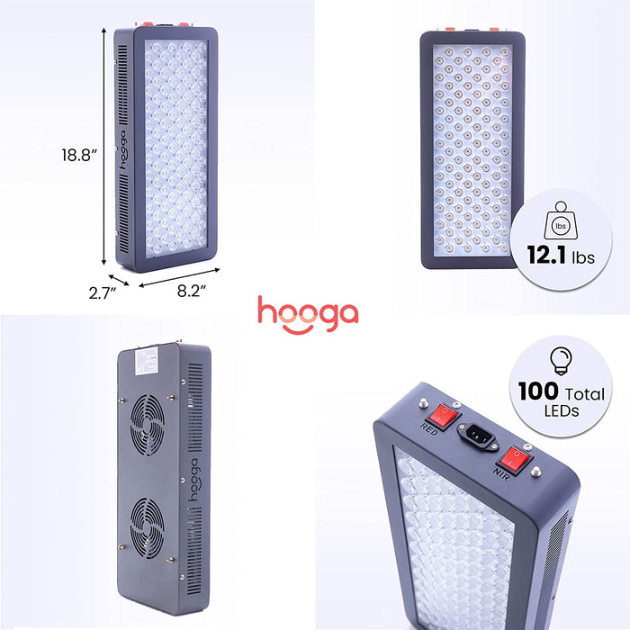 Hooga Hooga HG500 - Half Body Red Light Therapy Device HG500 Red Light Therapy Device Topture