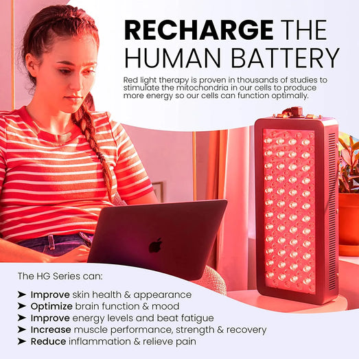 Hooga Hooga HG500 - Half Body Red Light Therapy Device HG500 Red Light Therapy Device Topture