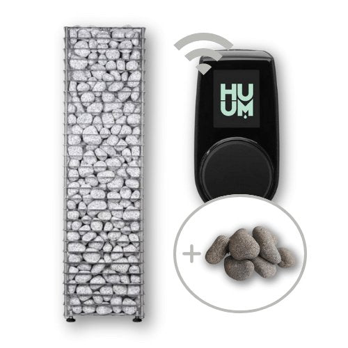 HUUM CLIFF 10.5kW Electric Heater Package w/ UKU Wifi Controller and Stones - Topture