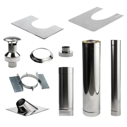 HUUM Thru-Ceiling Chimney Kit - Topture