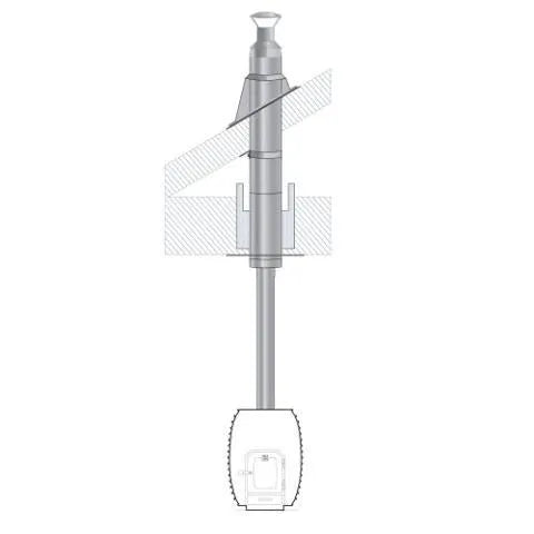 HUUM Thru-Ceiling Chimney Kit - Topture