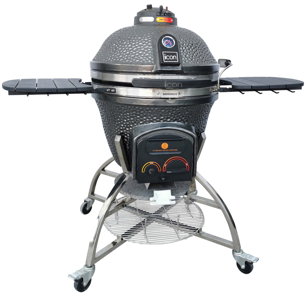 Icon Grills Icon XD702 Maxis Kamado Grill - Gunmetal Gray CGXD702GMAXIS Charcoal Grill Topture