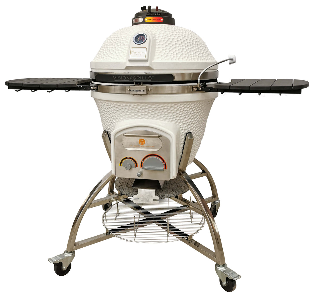 Icon Grills Icon XD702 Maxis Kamado Grill - White CGXD702WMAXIS Charcoal Grill Topture