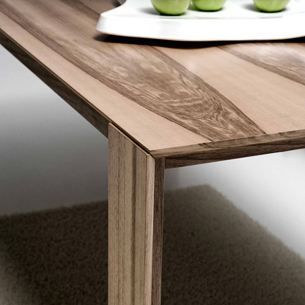 YumanMod Jane Dining Table 40 x 79 (99/119) - Italian Walnut Extendable BR01.07.02 Dining Tables Topture