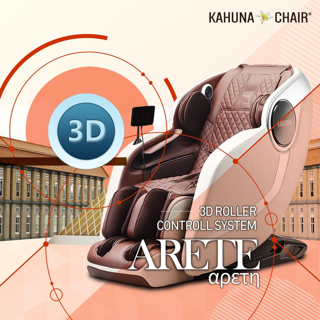 Kahuna Chair Kahuna EM-Arete Massage Chair KMCEMARETEIVORYBLACK Massage Chairs Topture