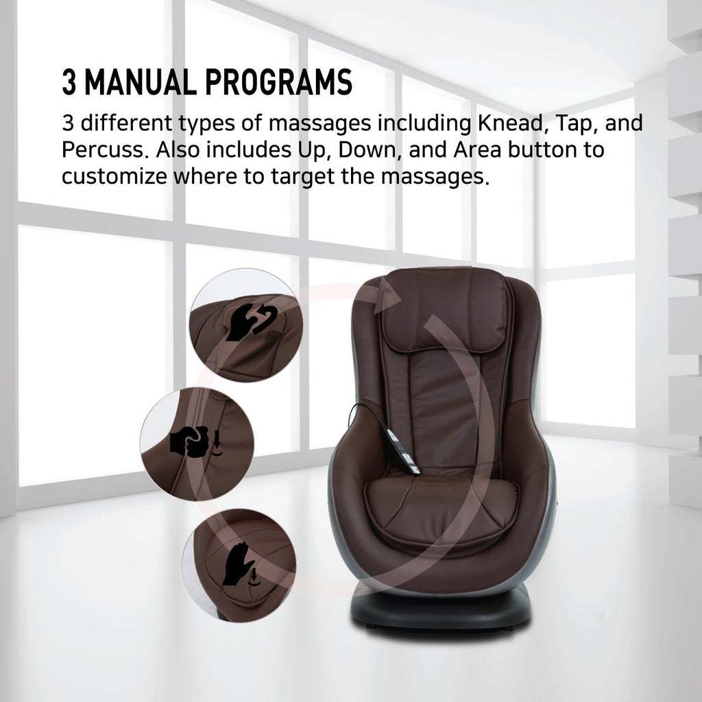 Kahuna Chair Kahuna Hani 3200 Compact Foot & Leg Massage Chair KCMCHANI3200BLACK Massage Chairs Topture