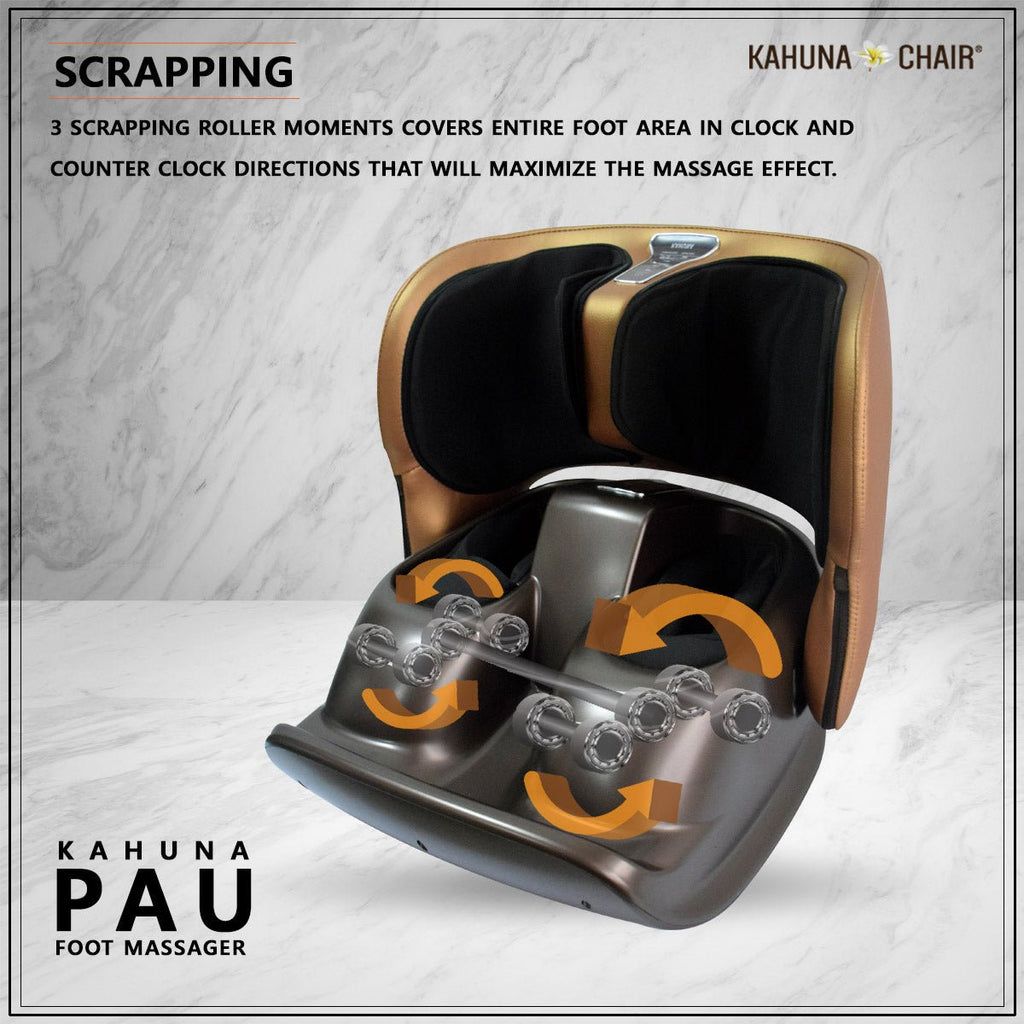 Kahuna Chair Kahuna KFM-PAU Foot Massager KFMPAUBLACK Massage Chairs Topture