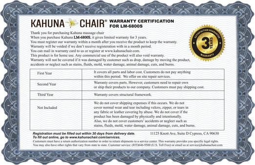 Kahuna Chair Kahuna LM-6800S Massage Chair KMCLM6800SBLACK Massage Chairs Topture