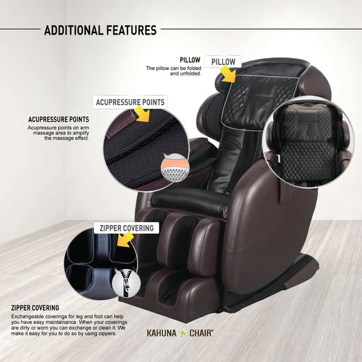 Kahuna Chair Kahuna LM-6800S Massage Chair KMCLM6800SBLACK Massage Chairs Topture