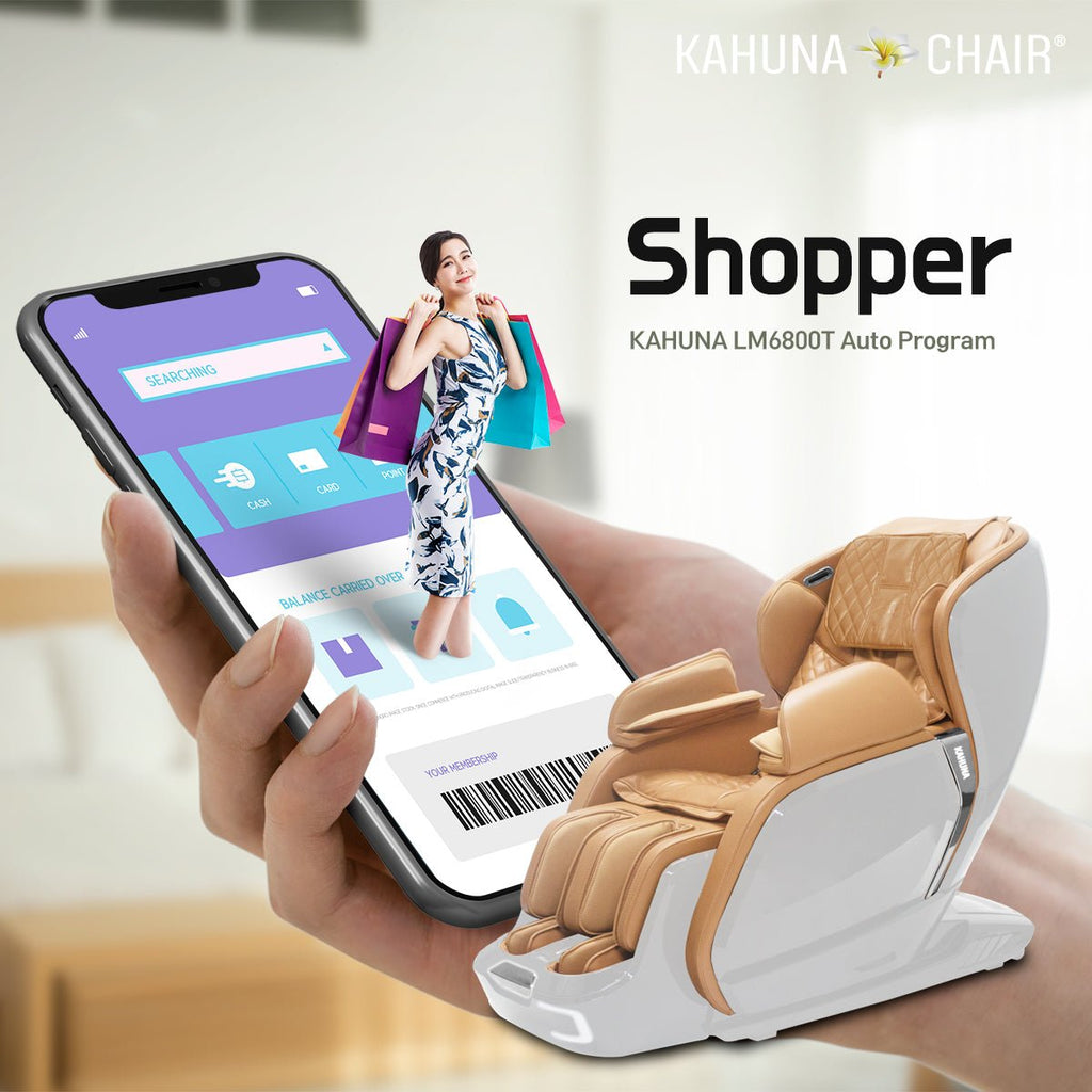 Kahuna Chair Kahuna LM-6800T Massage Chair KCMLM6800TWHITEBLACK Massage Chairs Topture