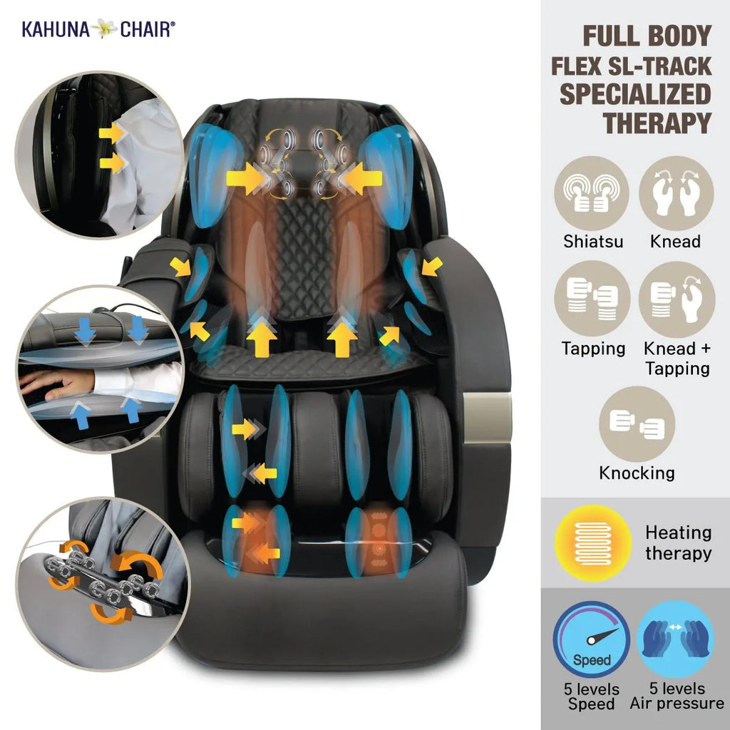 Kahuna Chair Kahuna SM-9300 Massage Chair KMCSM9300BLACK Massage Chairs Topture