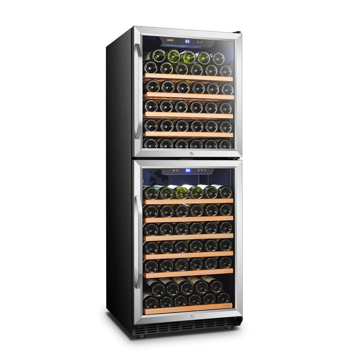 Lanbo Lanbo 133 Bottle Dual Zone Freestanding/Built-In Wine Cellar LW133DD LW133DD Wine Refrigerators Topture