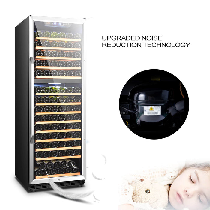 Lanbo Lanbo 160 Bottle Dual Zone Wine Cooler - LW165D LW165D Wine Refrigerators Topture